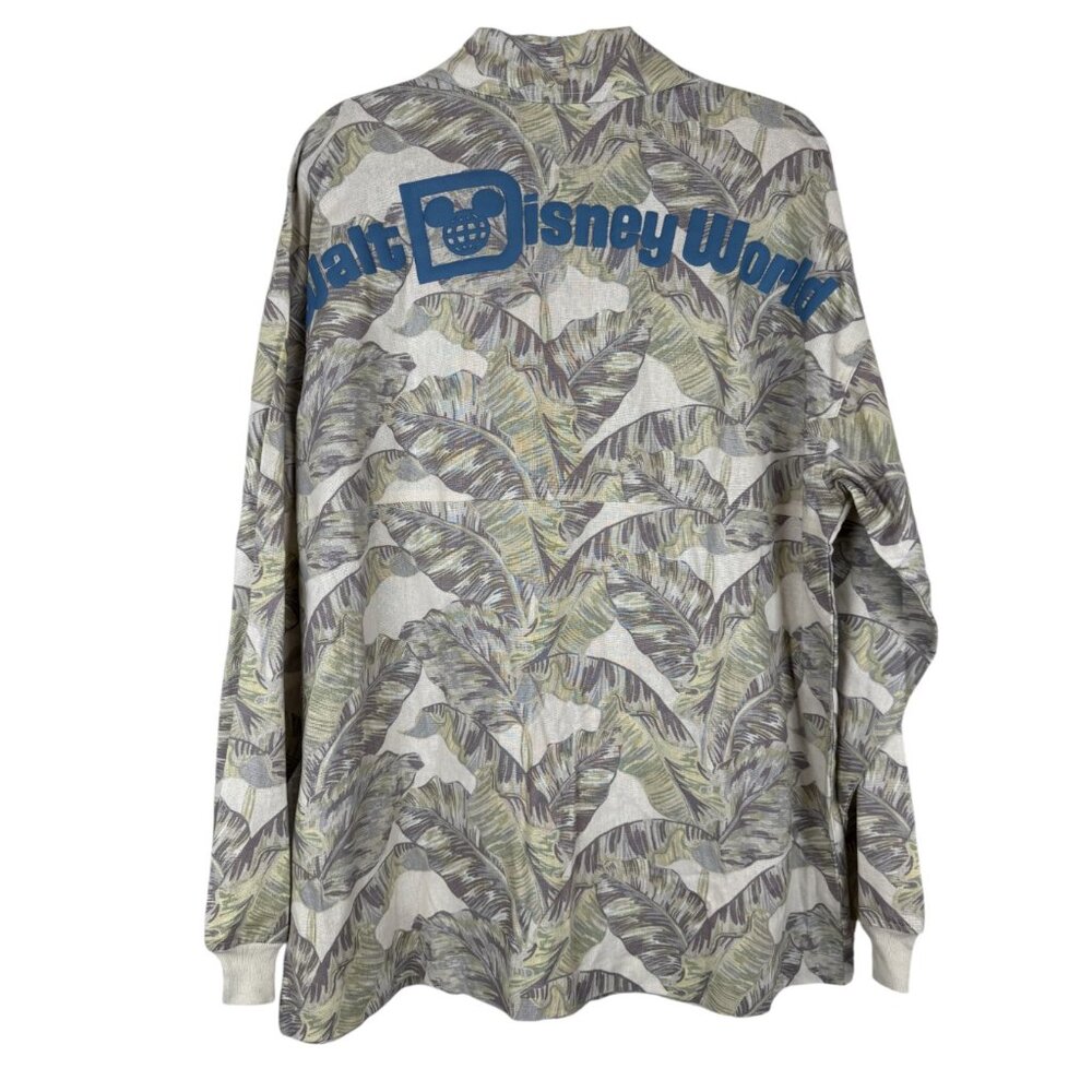 NWT Walt Disney World Spirit Jersey Green Leaves Button Down Shacket - XL - Picture 2 of 5